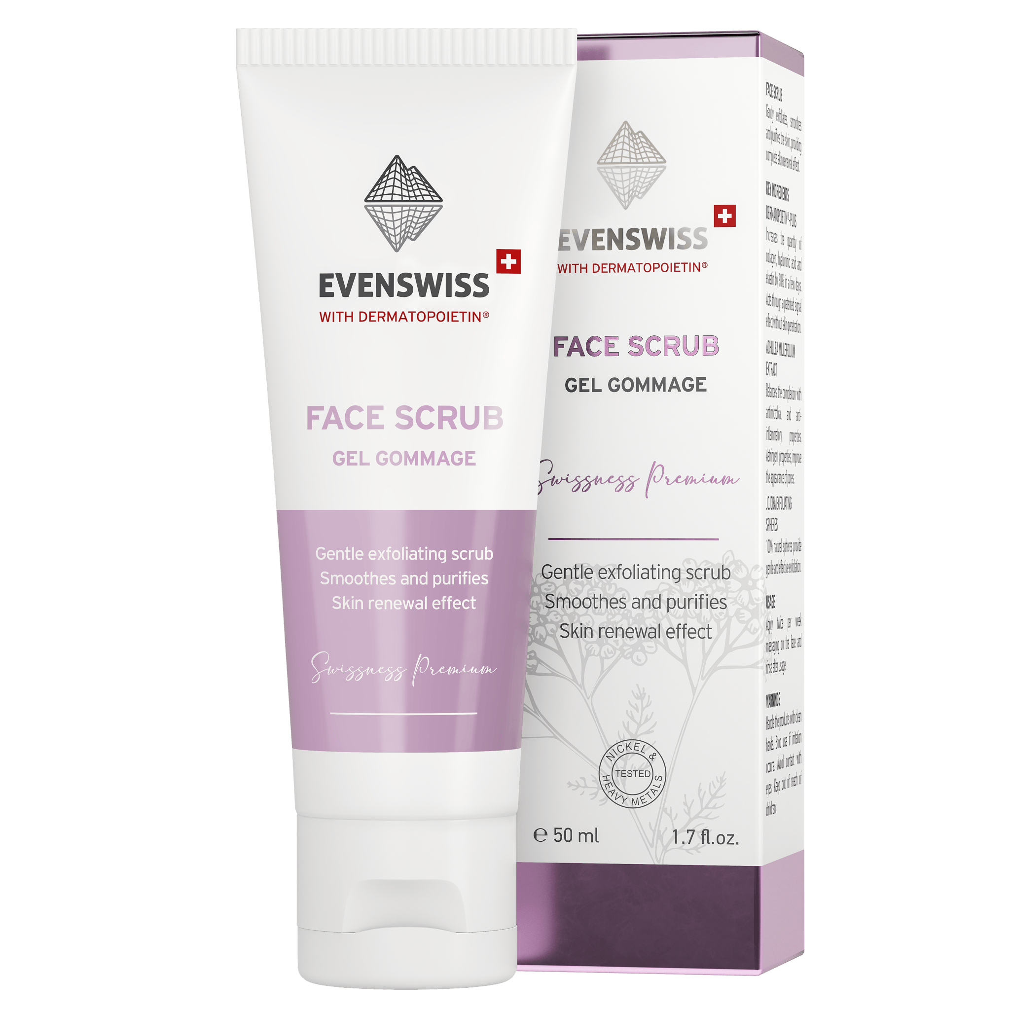 EVENSWISS — Face Scrub (Gel Gommage) — sejas skrubis