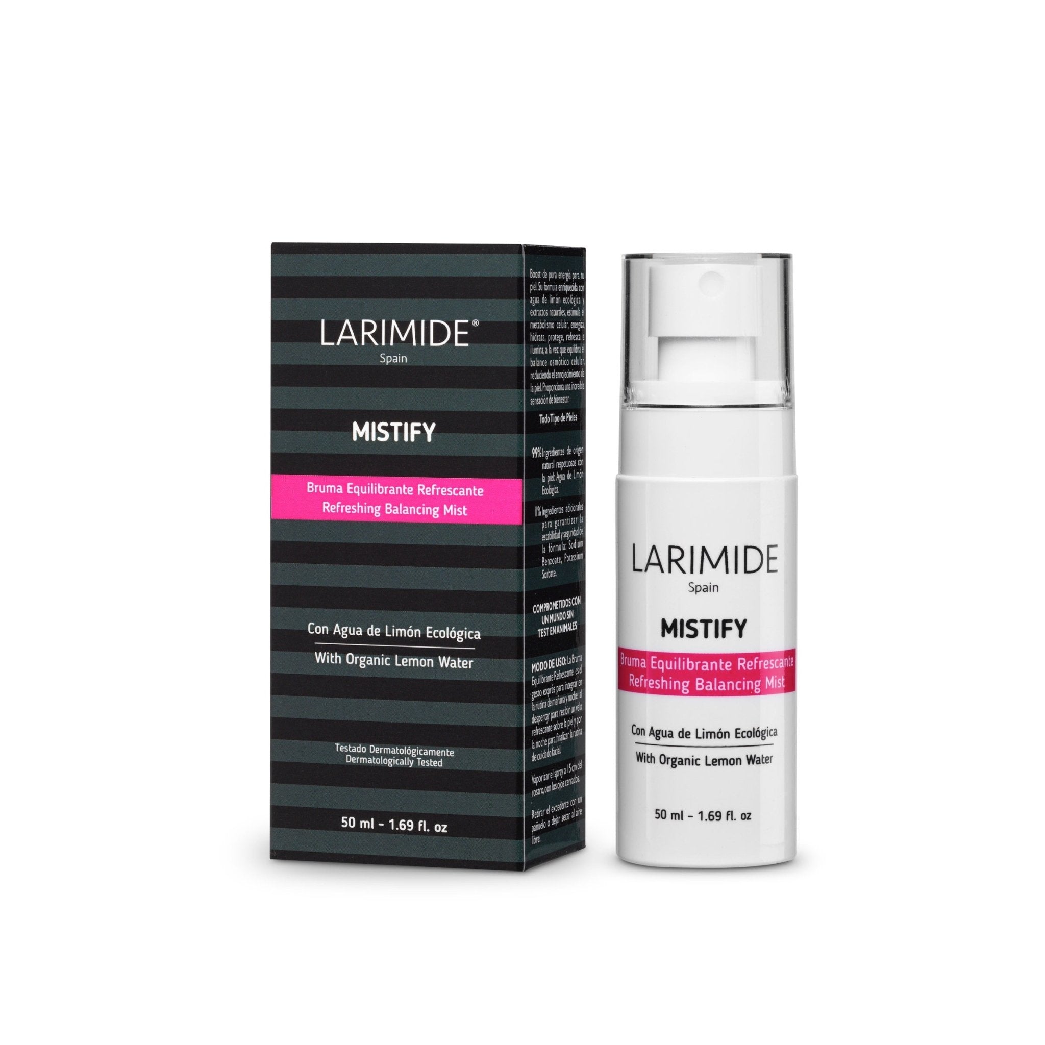 Larimide — MISTFY — atsvaidzinošs līdzsvarojošs smidzināmais līdzeklis